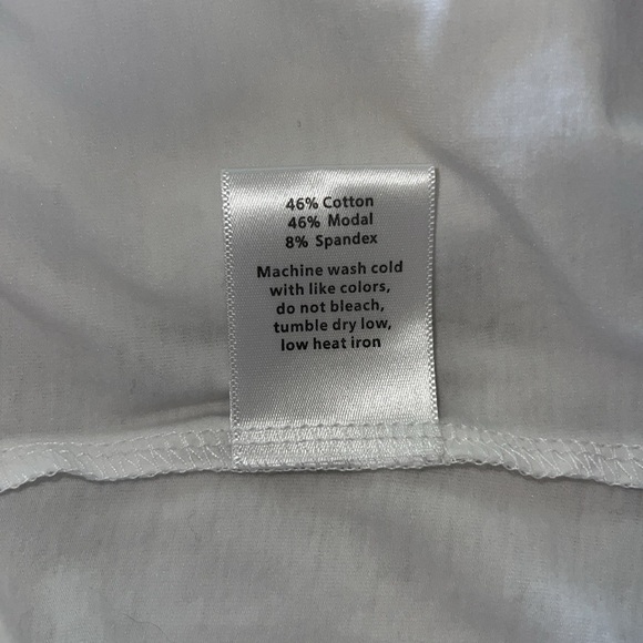 American Tall Men’s Short Sleeve White V-neck T-shirt  Z9* - Picture 5 of 5